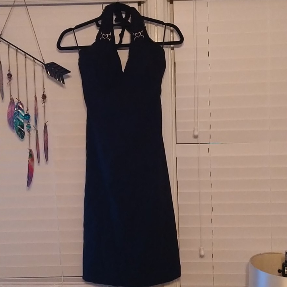 Pin Up Punk Rock Black Dress